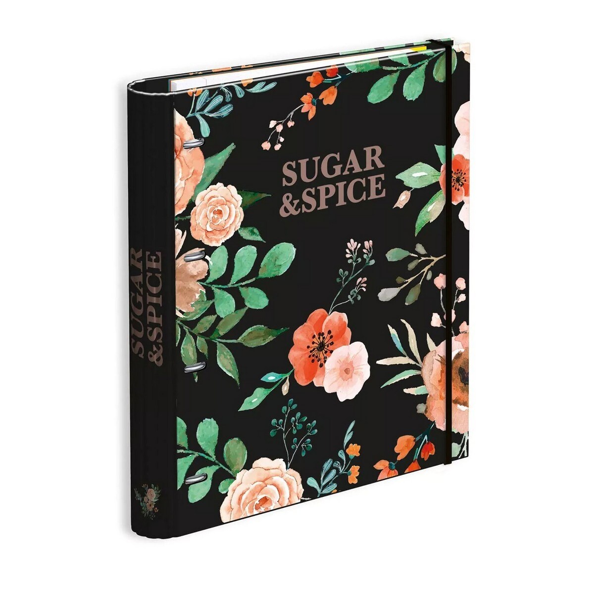 Dossier Escolar A4 com Regarga + Separadores e Elastico Moonflower Sugar&spice 1