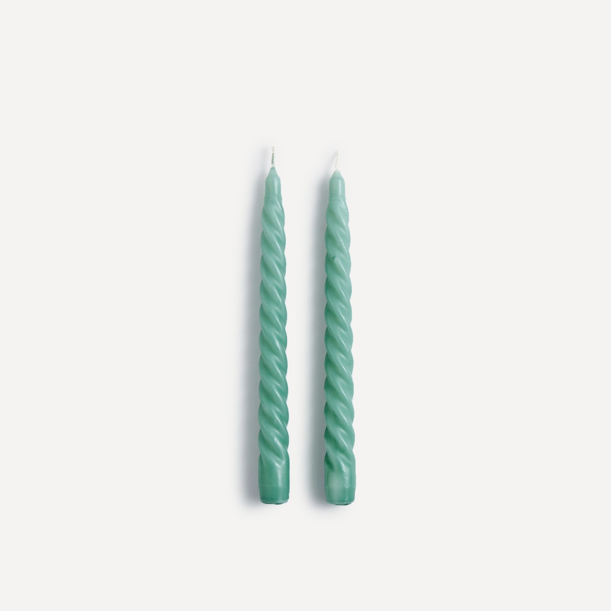 Conjunto de 2 Velas Candelabro Entrançado Verde-1