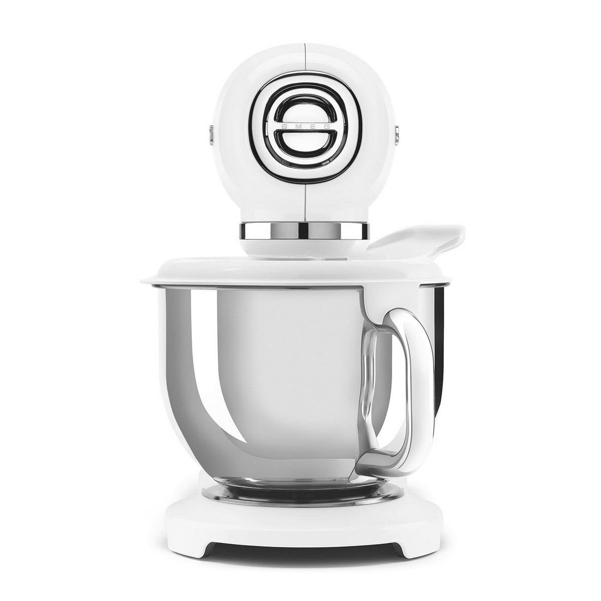 Batedeira com Taça Smeg Anni 50 SMF03WHEU de 800 W e Capacidade de 4,8 Litros - Total Branco Branco-5