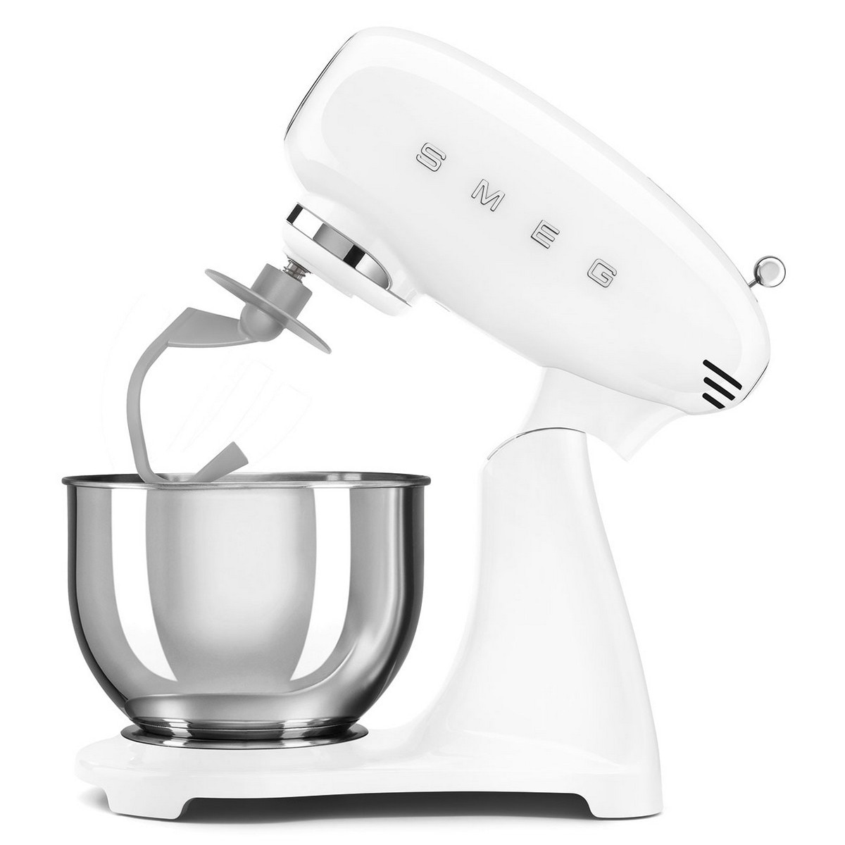 Batedeira com Taça Smeg Anni 50 SMF03WHEU de 800 W e Capacidade de 4,8 Litros - Total Branco Branco-2