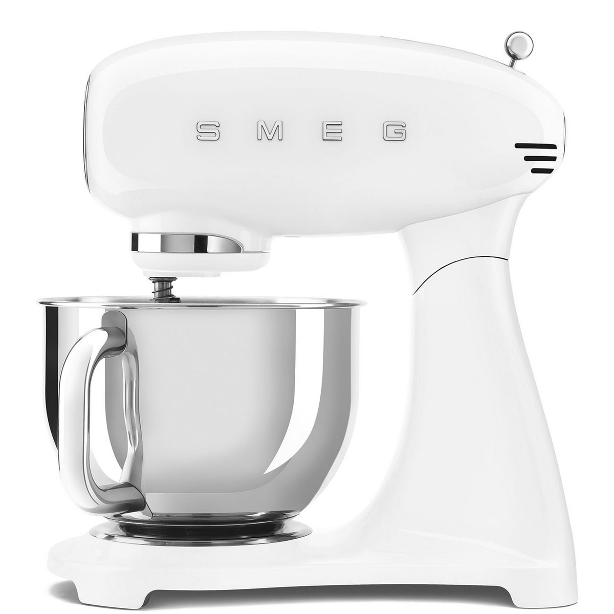Batedeira com Taça Smeg Anni 50 SMF03WHEU de 800 W e Capacidade de 4,8 Litros - Total Branco Branco-1
