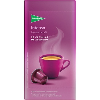 café Intenso estuche 20 cápsulas compatibles con Nespresso - El Corte Ingles