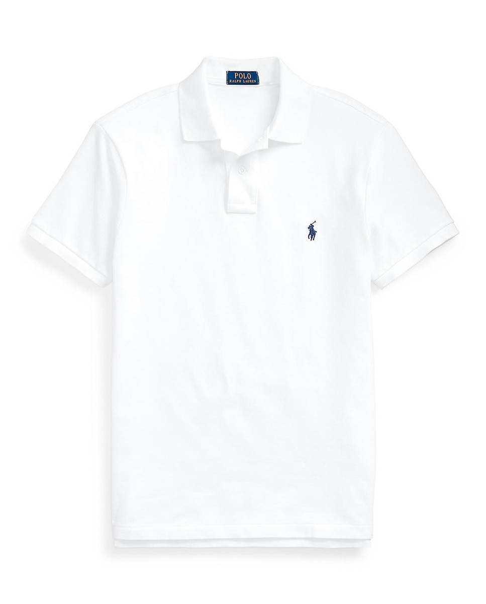 Polo Piqué Slim Fit Branco-6