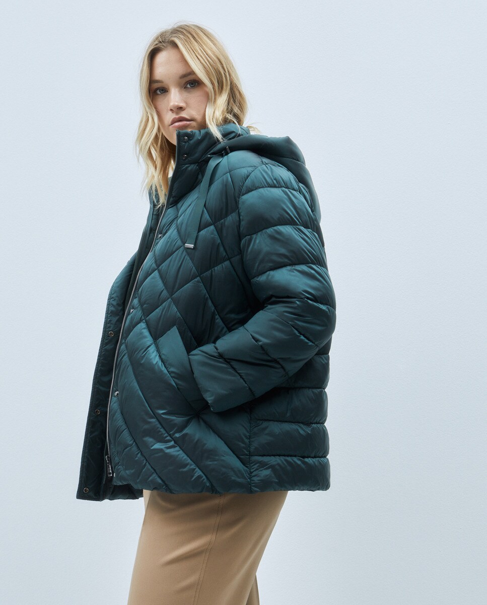 Parka courte à capuche