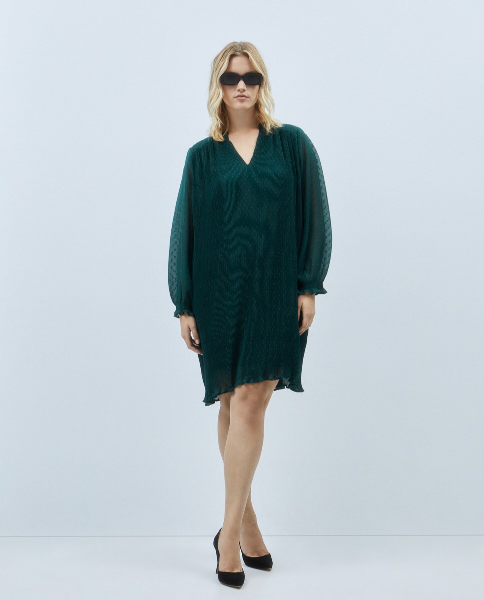 Robe courte en plumetis