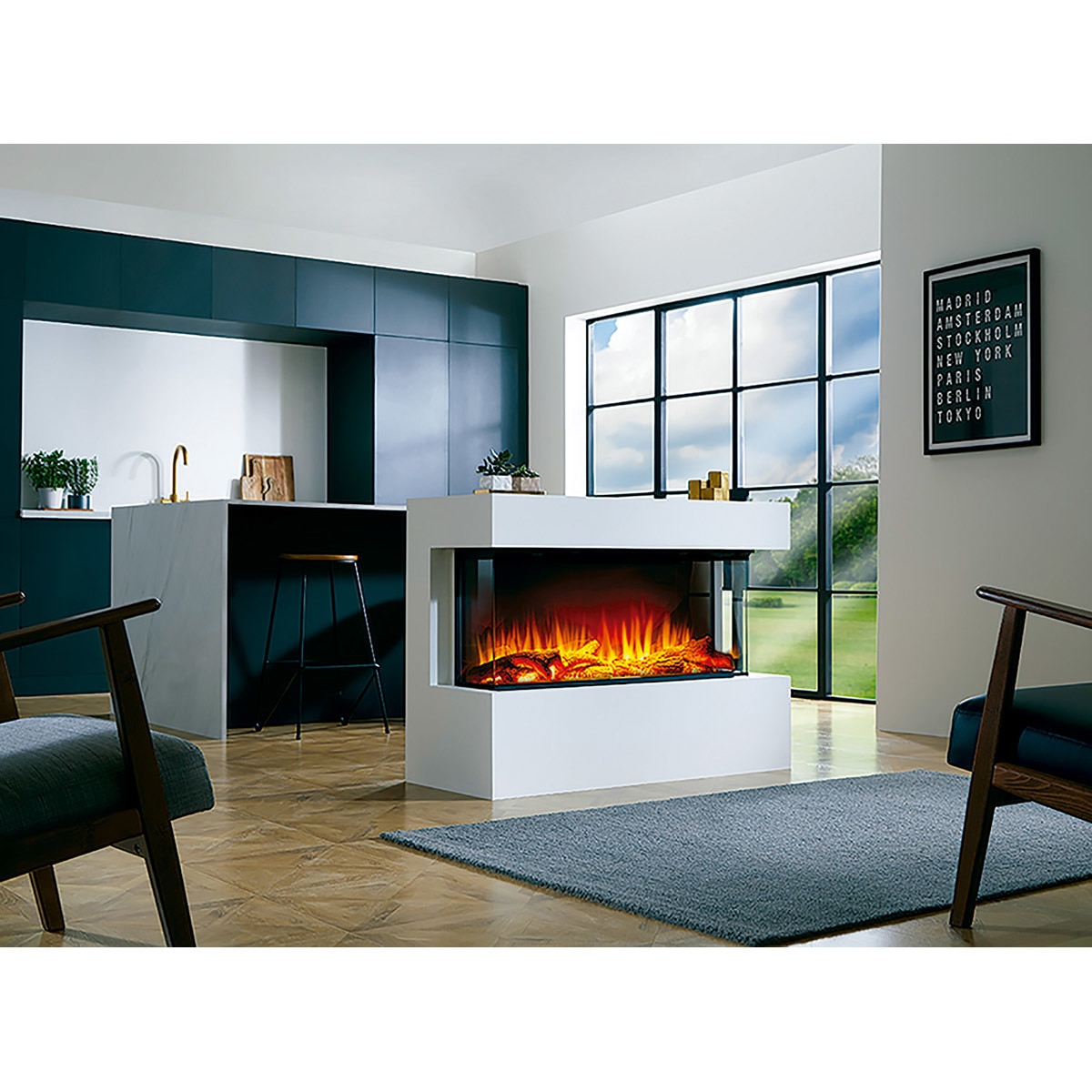 Simulador Eléctrico Empotrable I1250E App Negro-4
