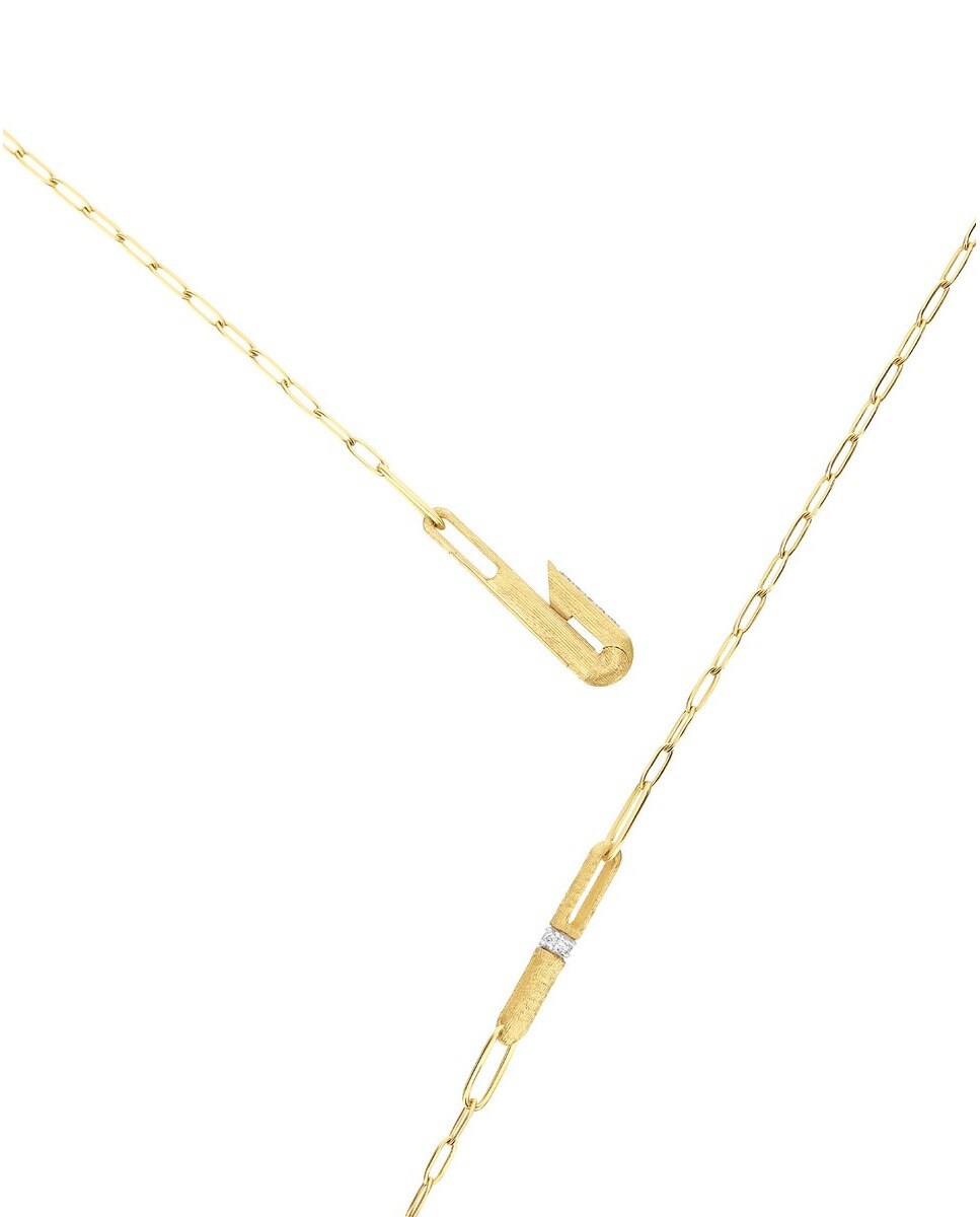 Colar "Libera" em Ouro e Diamantes Dourado-3
