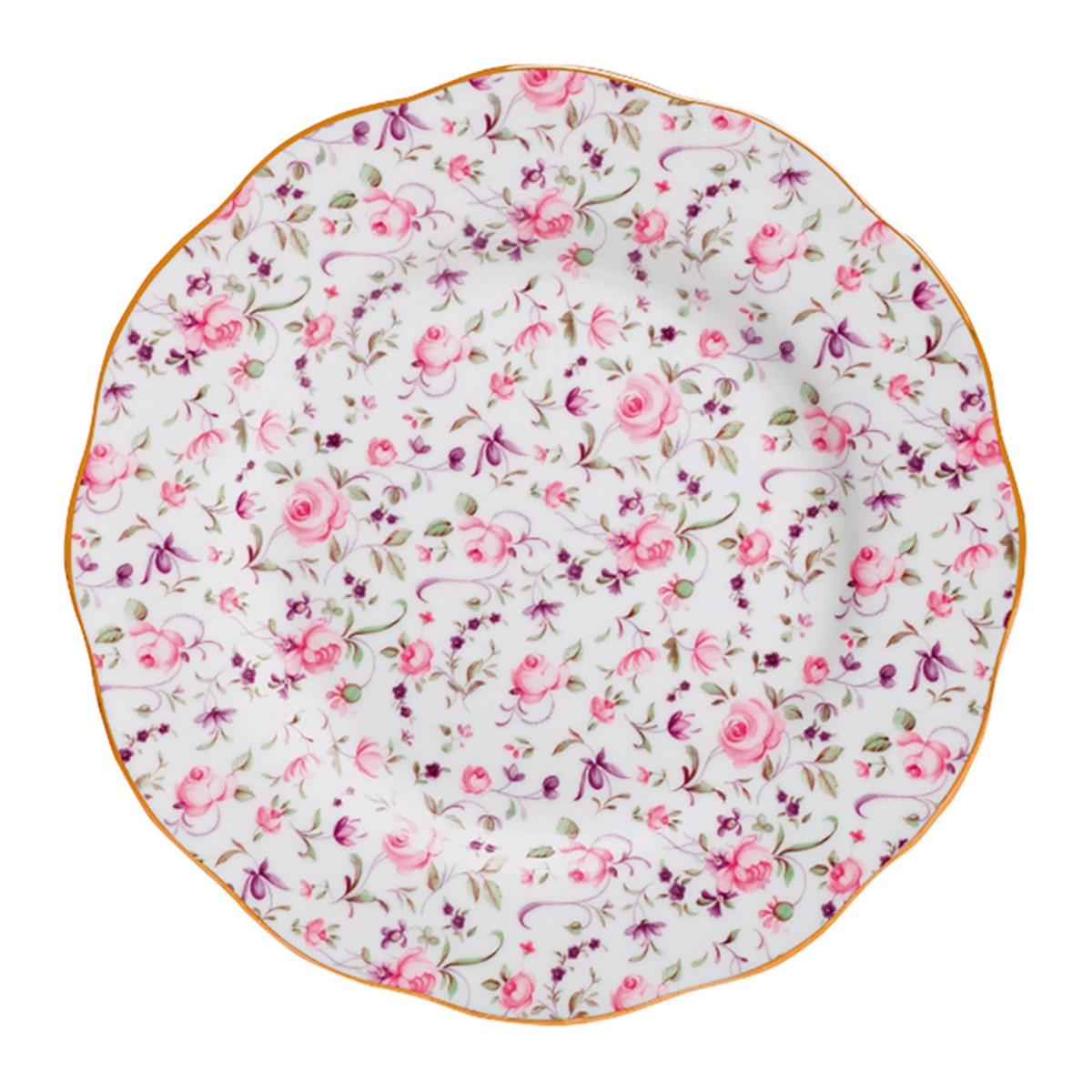Prato de sobremesa Rose Confetti Royal Albert Rosa-1