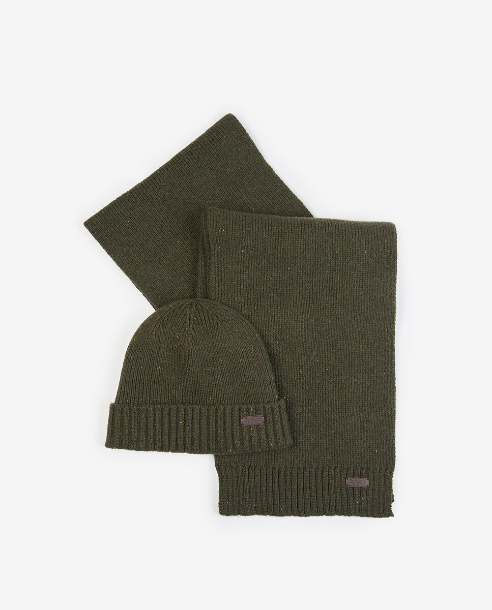 Ensemble bonnet et écharpe.