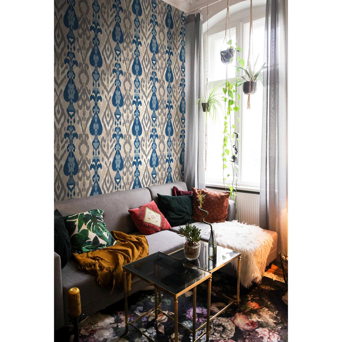 Papel de Parede Uzbek Ikart Branco-3