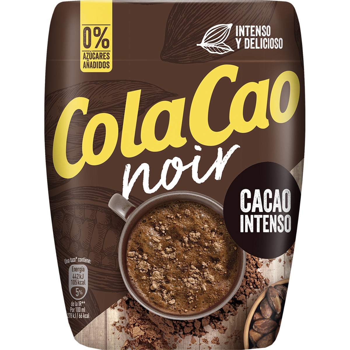 Noir cacao soluble 0% azúcares añadidos bote 300 g