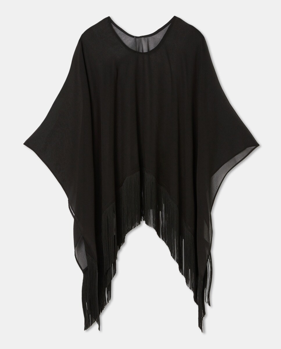 Cape de soirée à franges