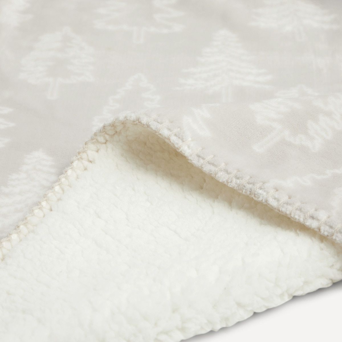 Manta decorativa Bosque Basics El Corte Inglés Beige-2