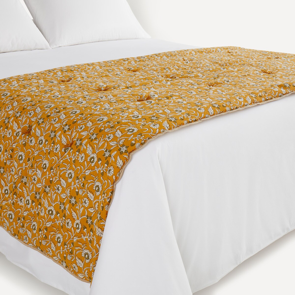 Édredon bout de lit et lin Somara