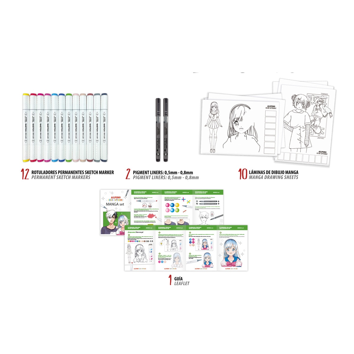 Set manga color experience Alpino Multicolor-2