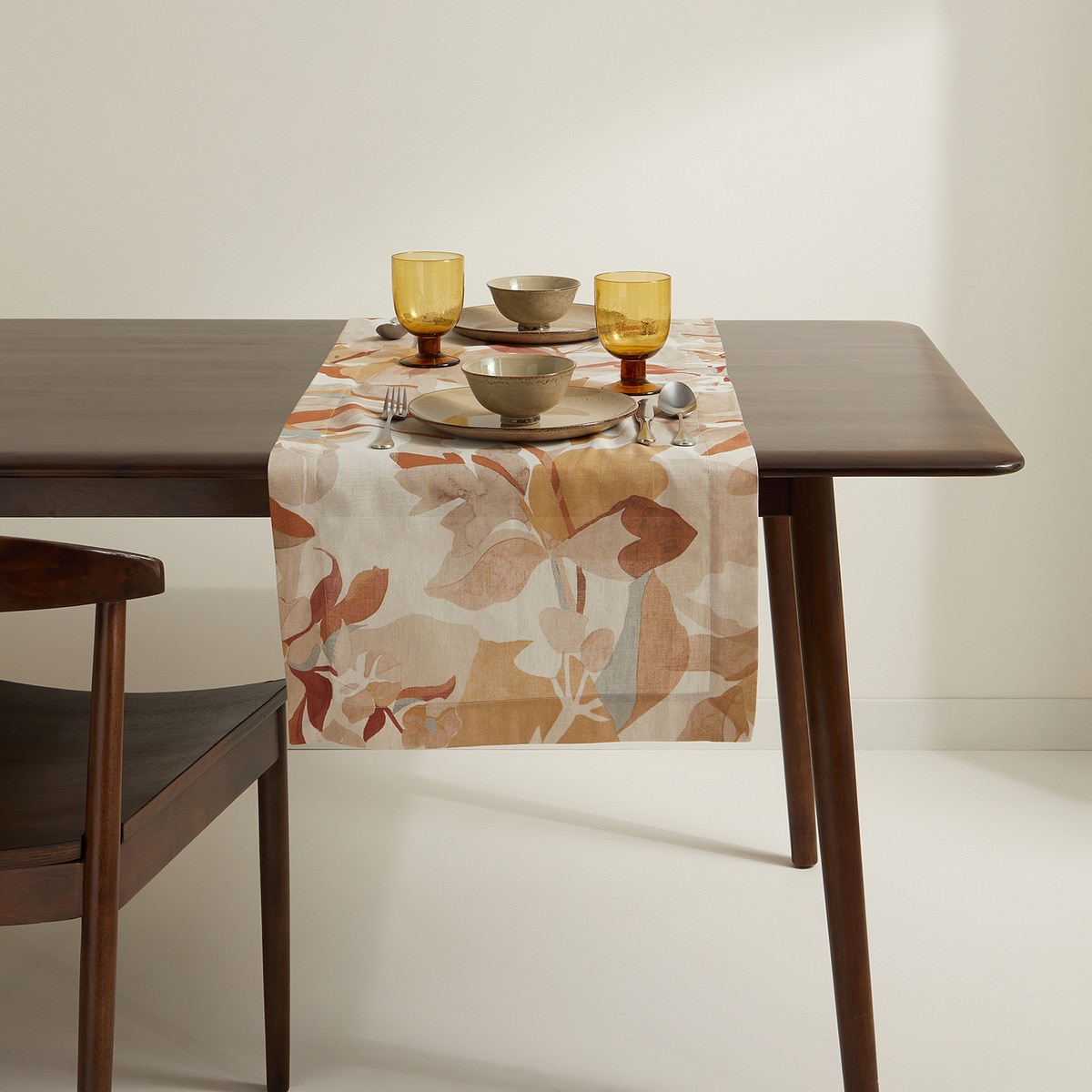 Chemin de table et lin Abstraction