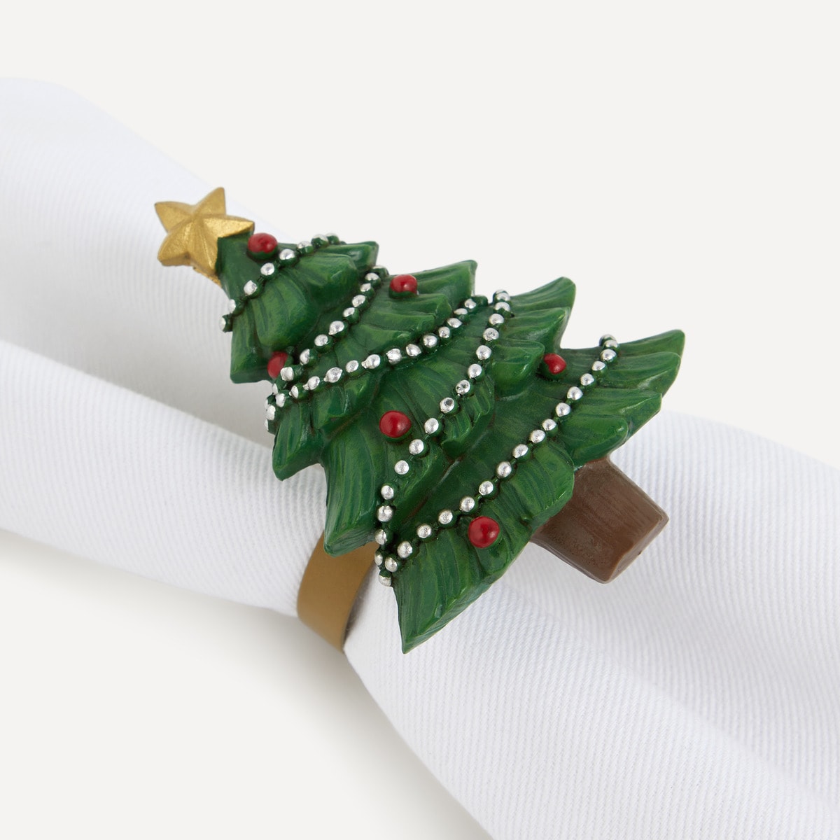 Conjunto de 2 Porta-Guardanapos Polyfoam Árvore de Natal Multicolor-2