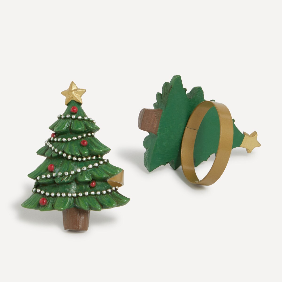 Conjunto de 2 Porta-Guardanapos Polyfoam Árvore de Natal Multicolor-1