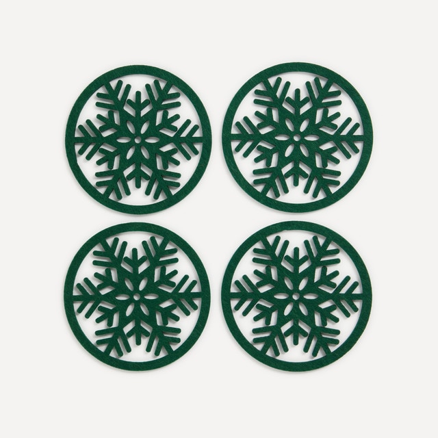 Imagen 0 de Set 4 posavasos poliéster Flake Navidad El Corte Inglés