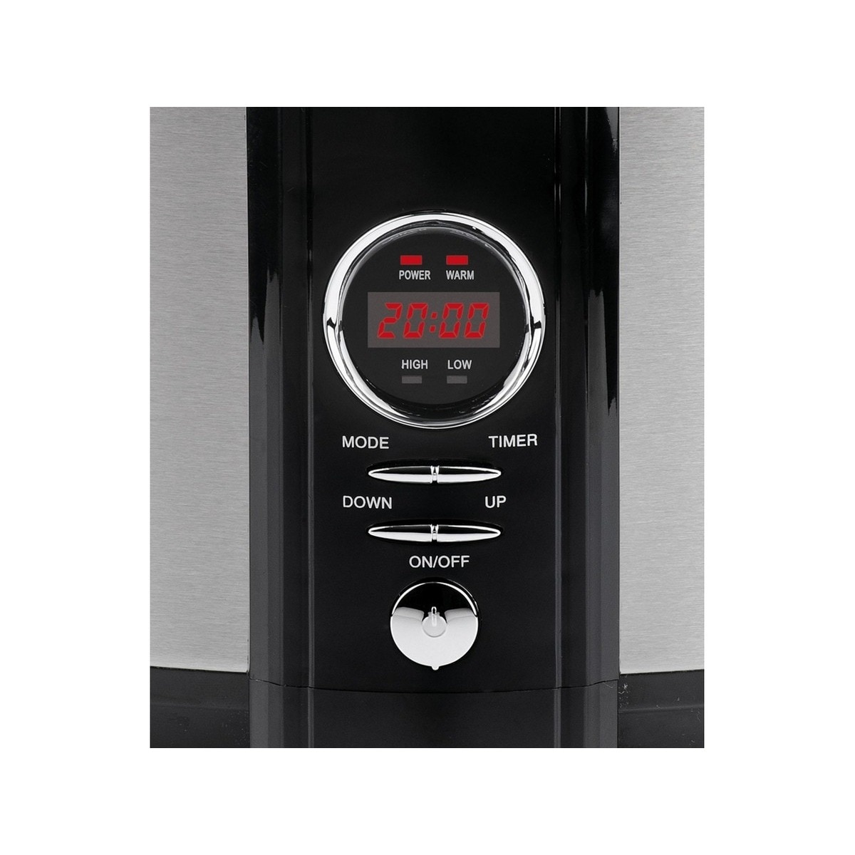 Panela Cerâmica G3 Ferrari G100620 Cozedura Lenta de 320 W e Capacidade de  6,5 Litros - Preto e Inox Preto-3