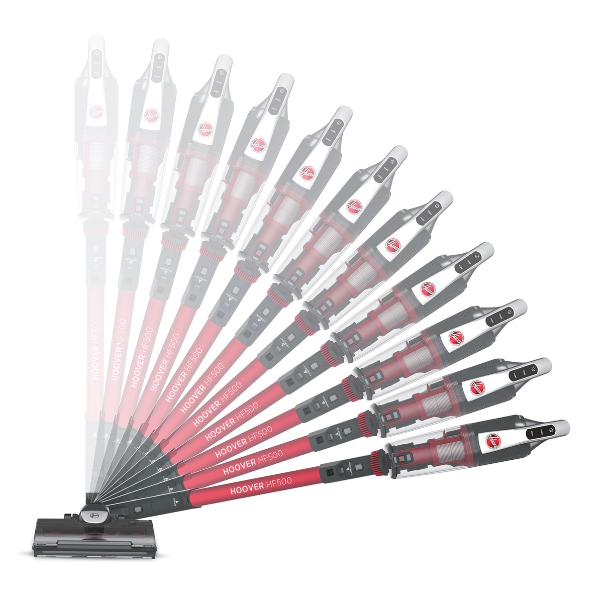 Aspirador de escoba recargable Hoover HF500 cepillo anti-enredos, almacenamiento compacto 8