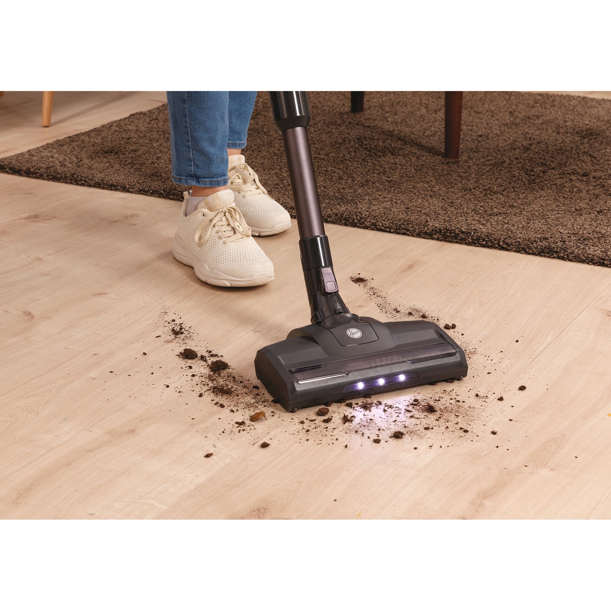 Aspirador de escoba recargable Hoover HF1 tubo flexible, batería extraíble 12