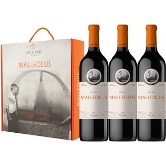 vino tinto reserva tempranillo DO Ribera del Duero Estuche 3 botellas 75 cl - Malleolus