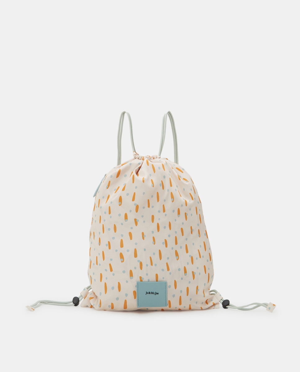 Sac à dos réversible forme seau à imprimé fantaisie