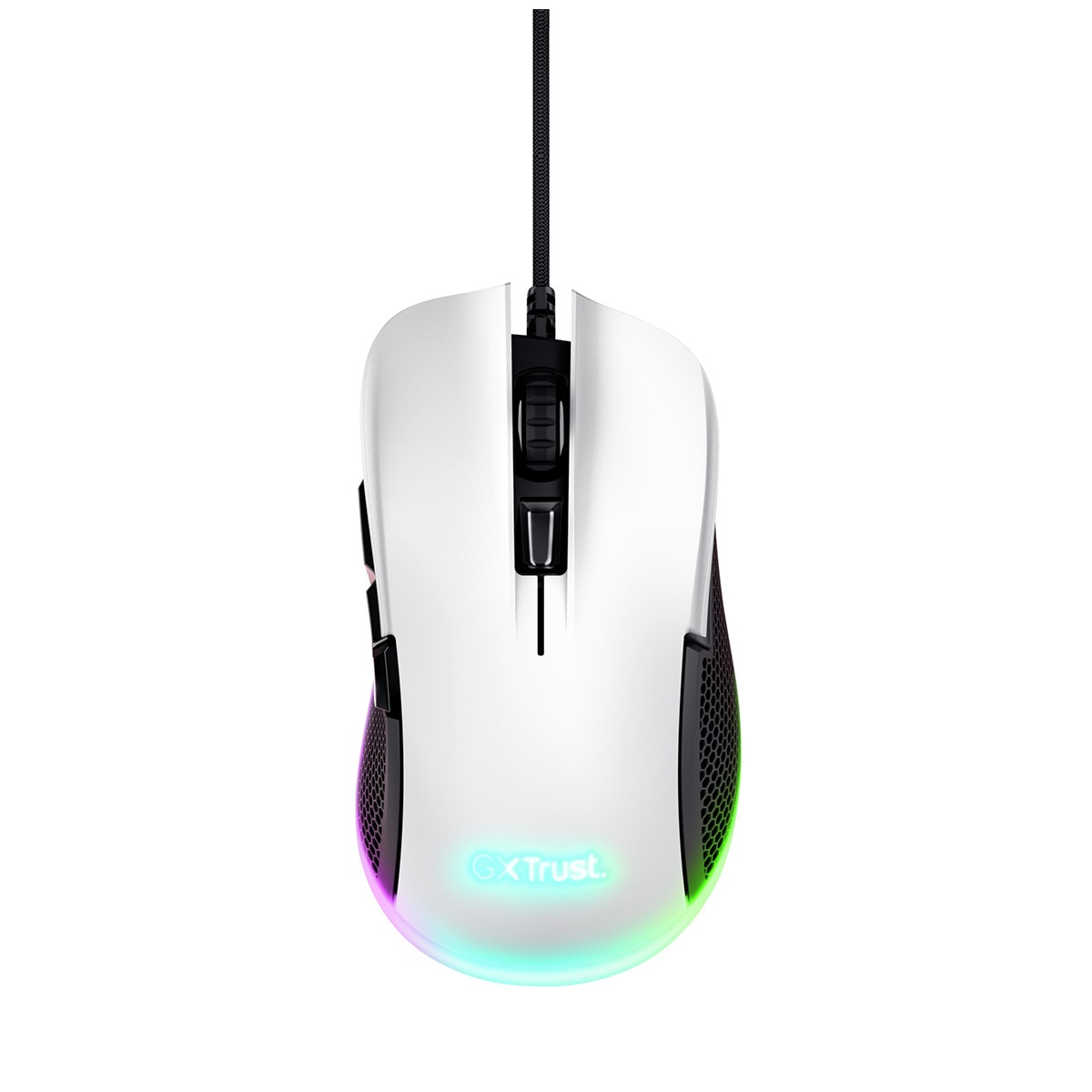 Ratón gaming con cable Trust GXT922W YBAR blanco Blanco-1