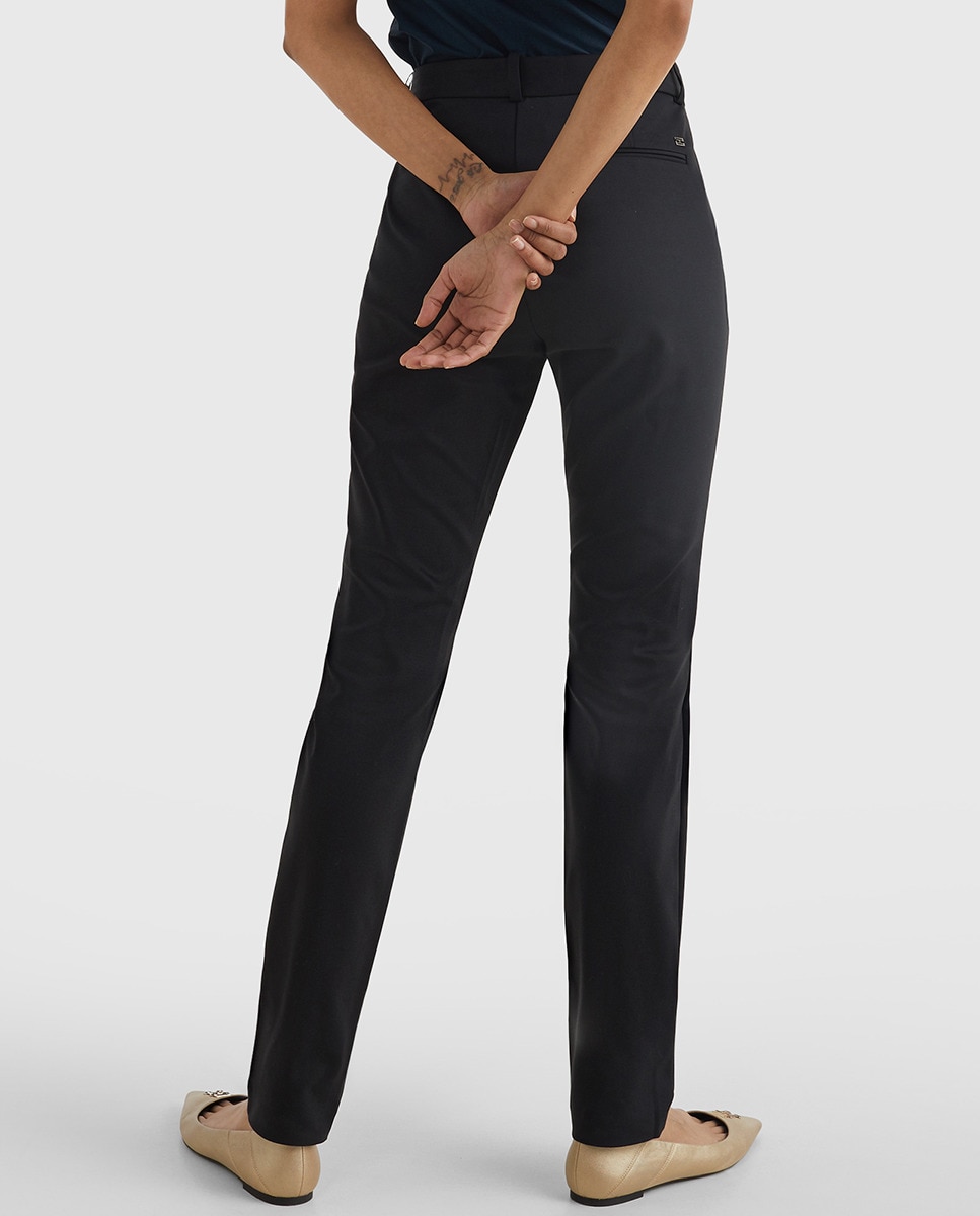 Calças cigarette de mulher Tommy Hilfiger em preto Preto-2