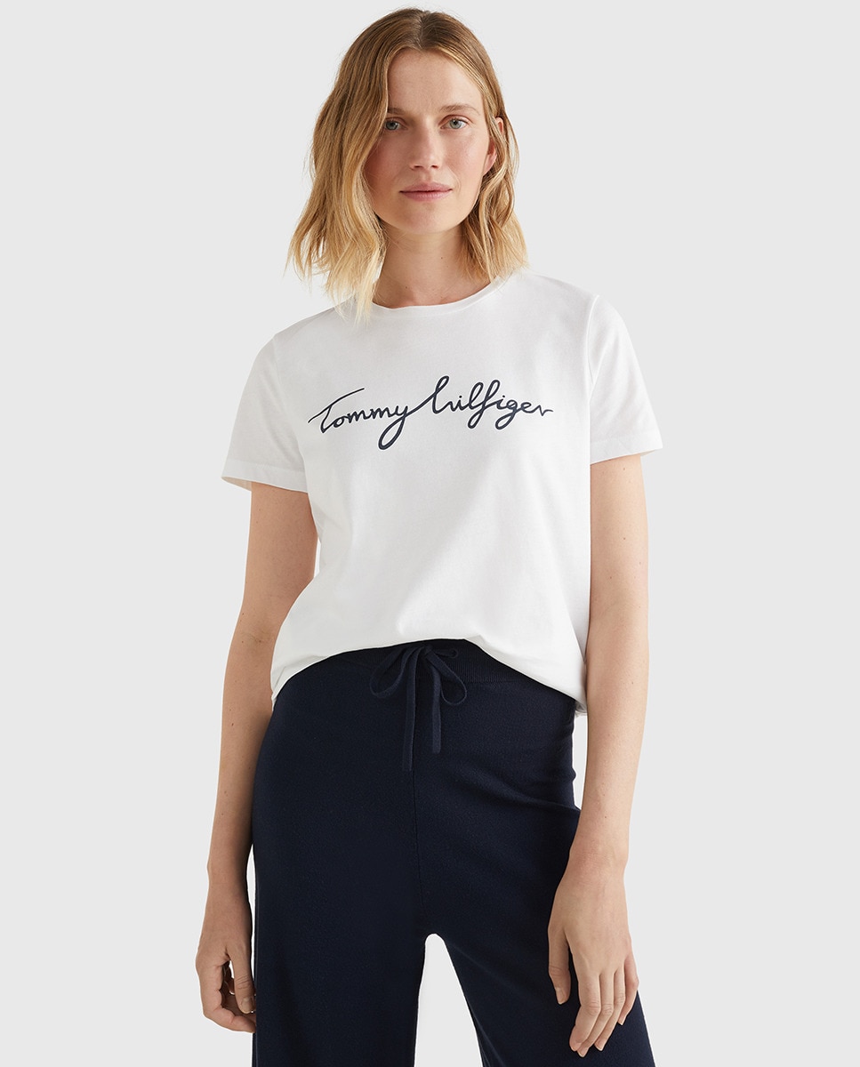 Tshirt basic à imprimé Tommy Hilfiger