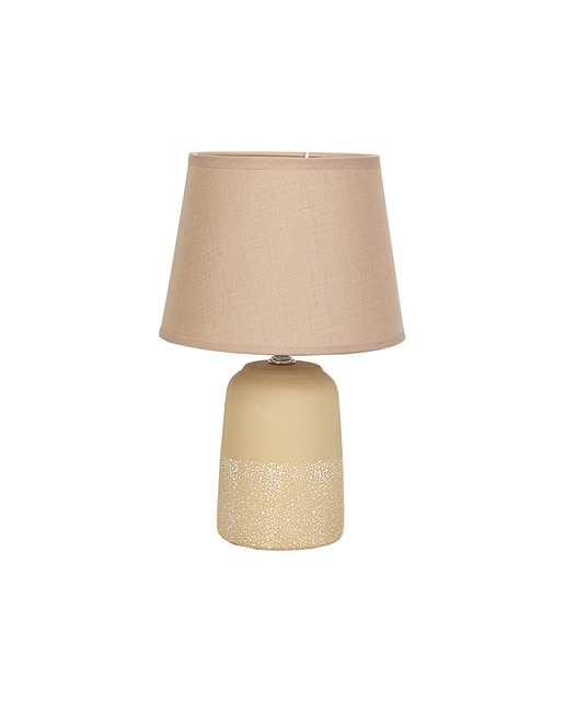 Imagen 0 de Lámpara cerámica beige con pantalla