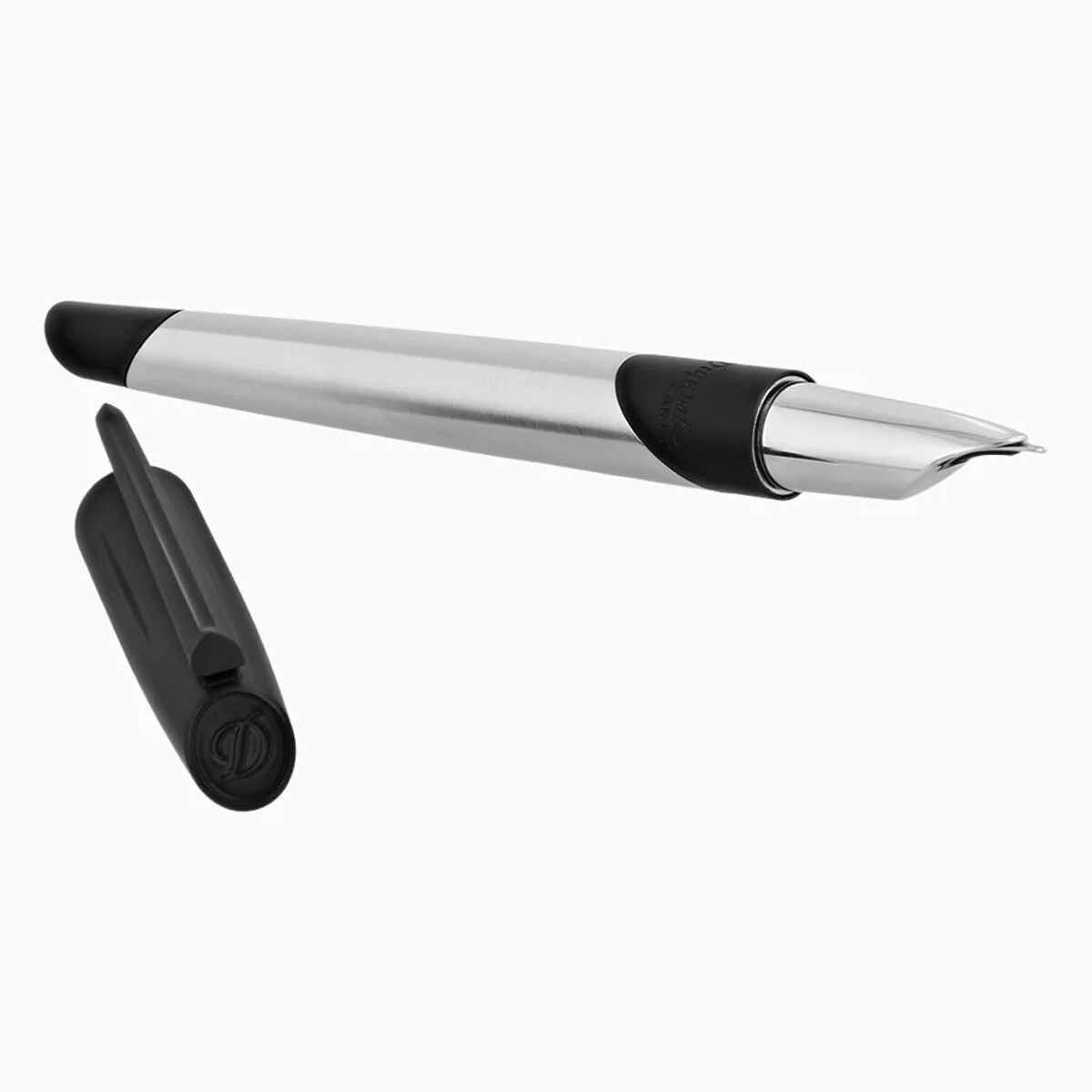 Pluma Defi Millenium S.T. Dupont negro cromado Negro / Cromado-1