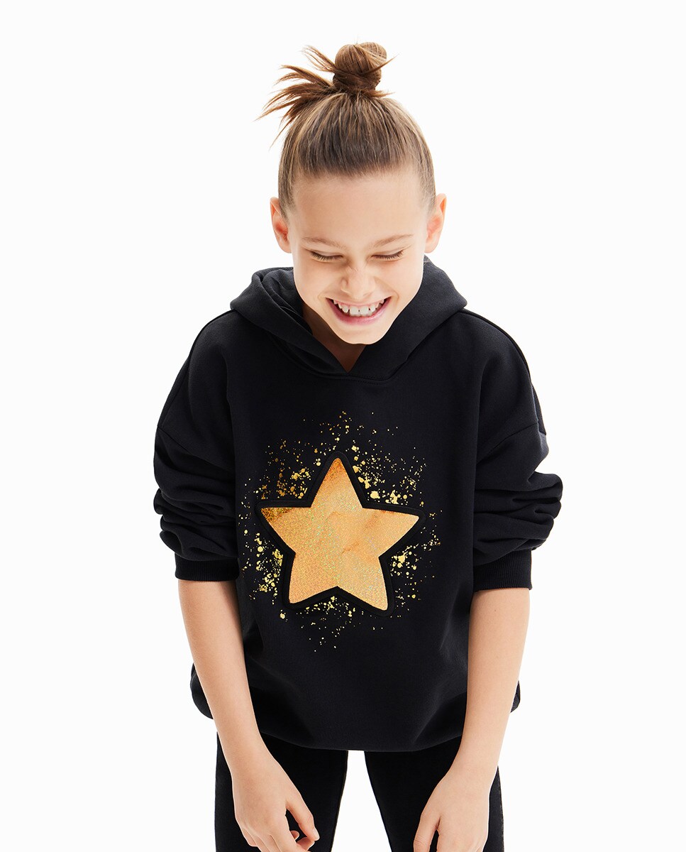 Sweat étoile glitter