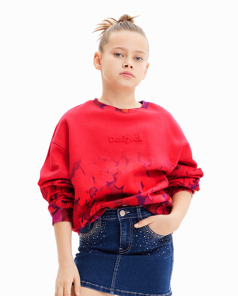 Sweat fleurs aquarelle