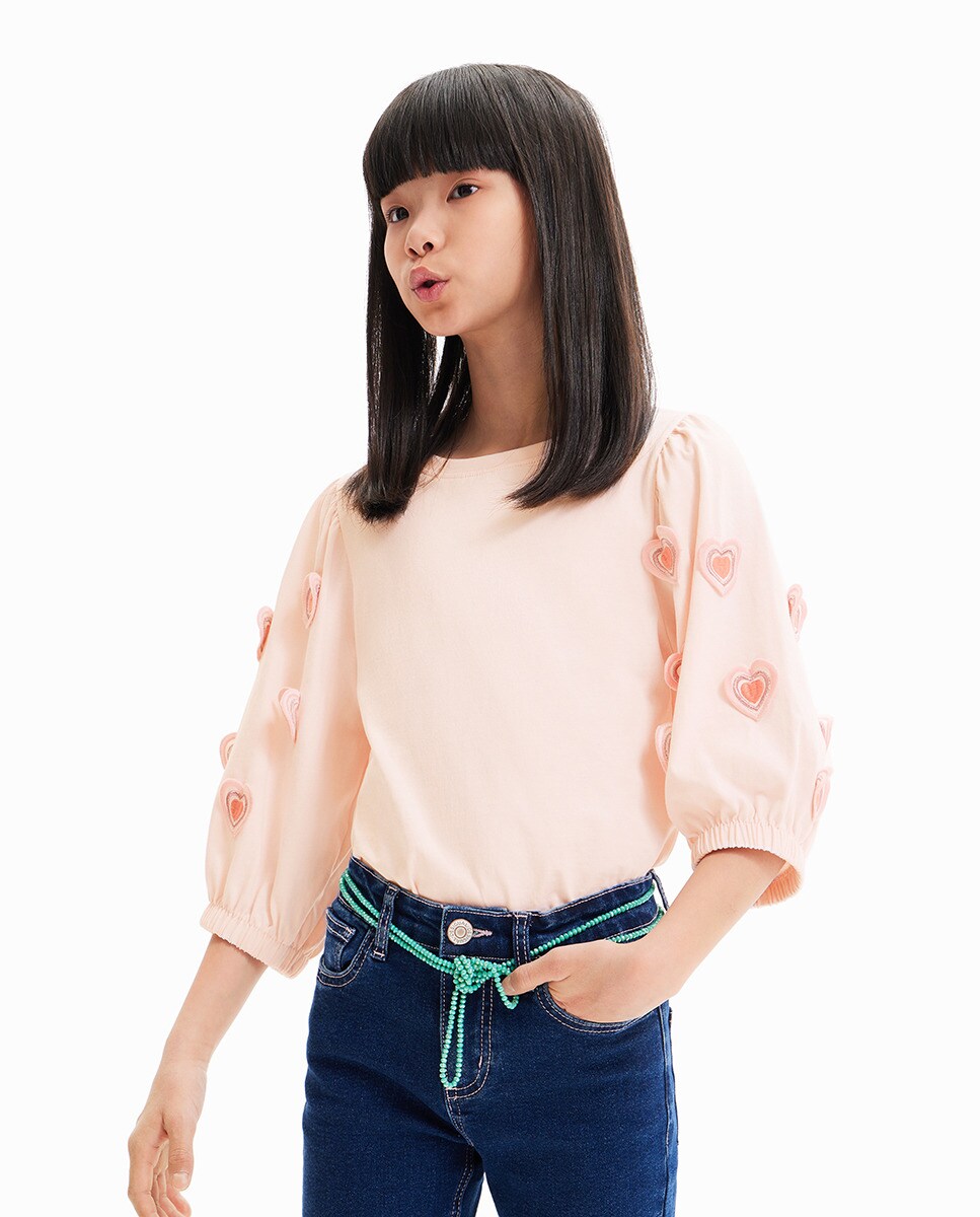 Tshirt bouffant c?urs