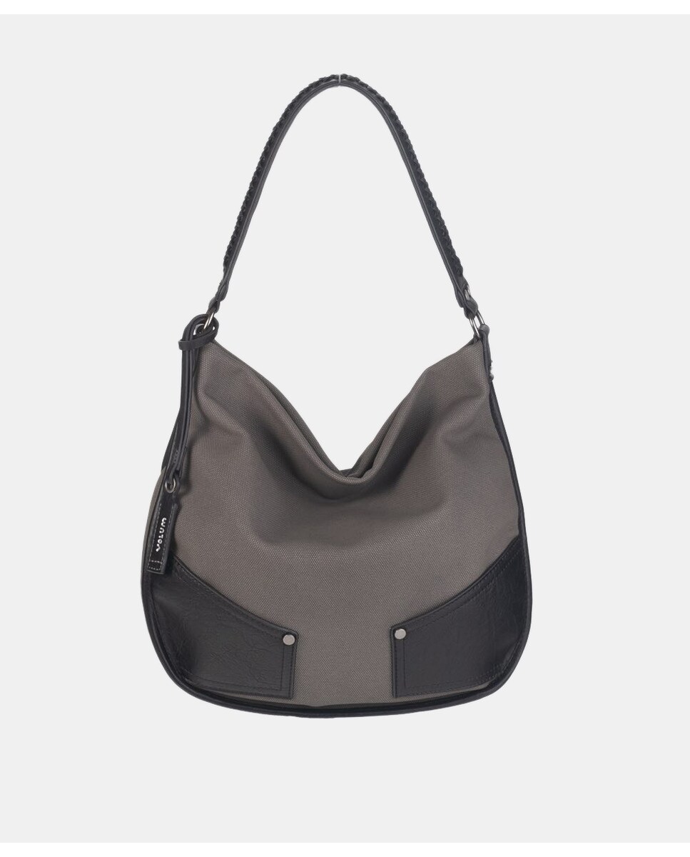 Grand sac hobo zippé avec anses extra