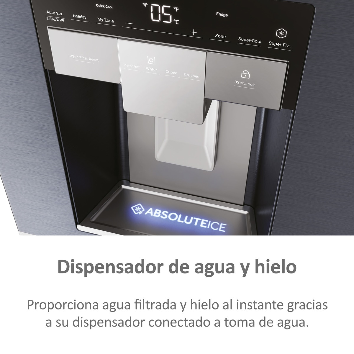 Frigorífico americano Haier Dispensador, WIFI, FD 90 Series 7 Pro - HFW7918EIMB Brushed Black-10