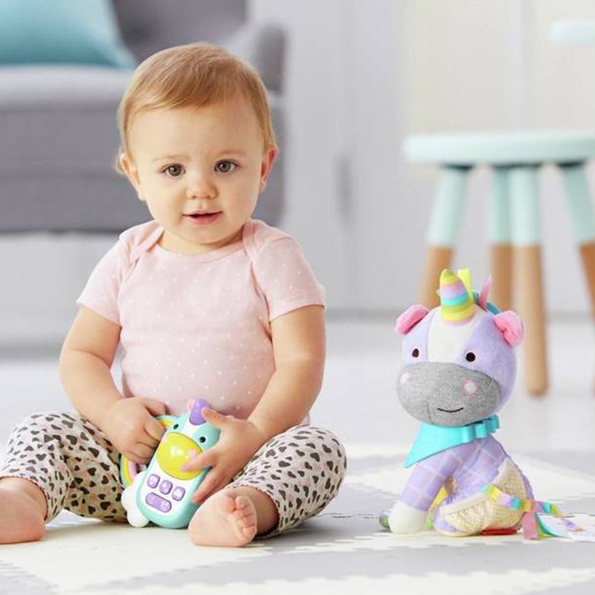 Telefone Bebé Unicórnio de Sons Roxo-3