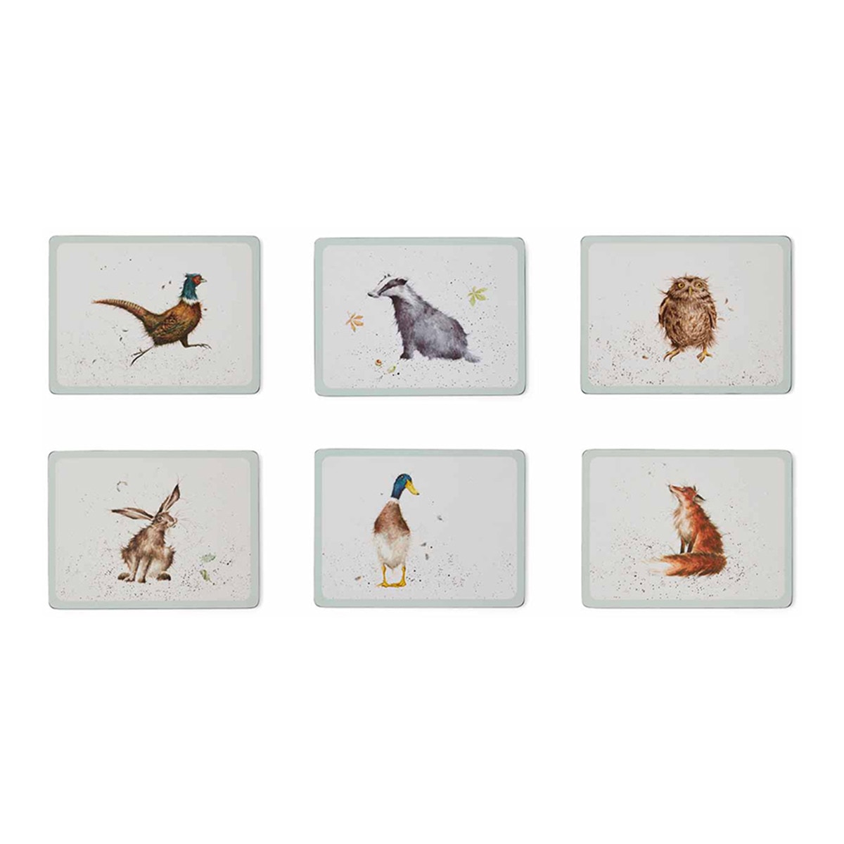 Imagem 0 de Conjunto de 6 Individuais Wrendale Designs