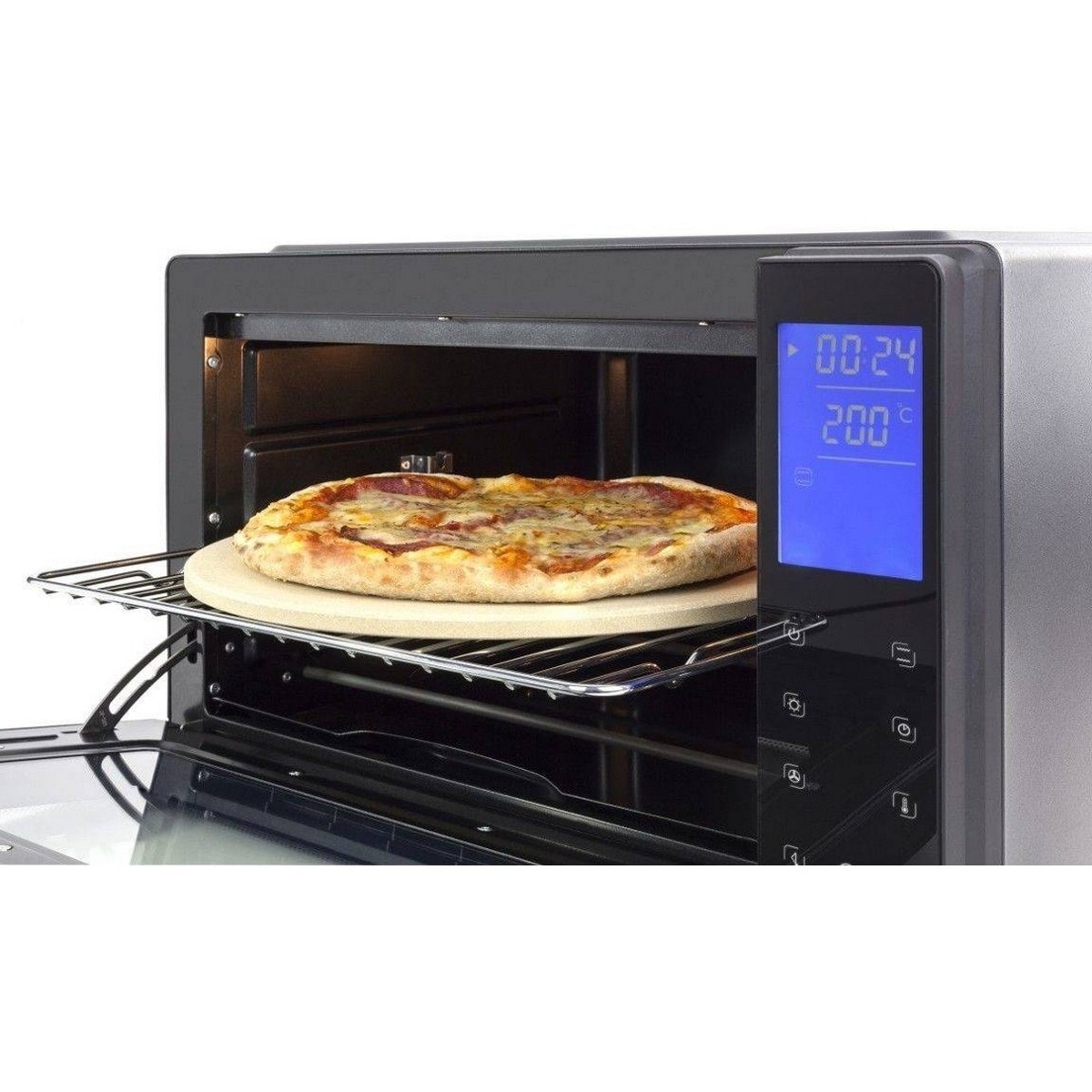 Forno Mini Elétrico Caso TO 26 Electronic 5CASOD2972 de 1500 W e Capacidade de 26 Litros - Preto Preto-4