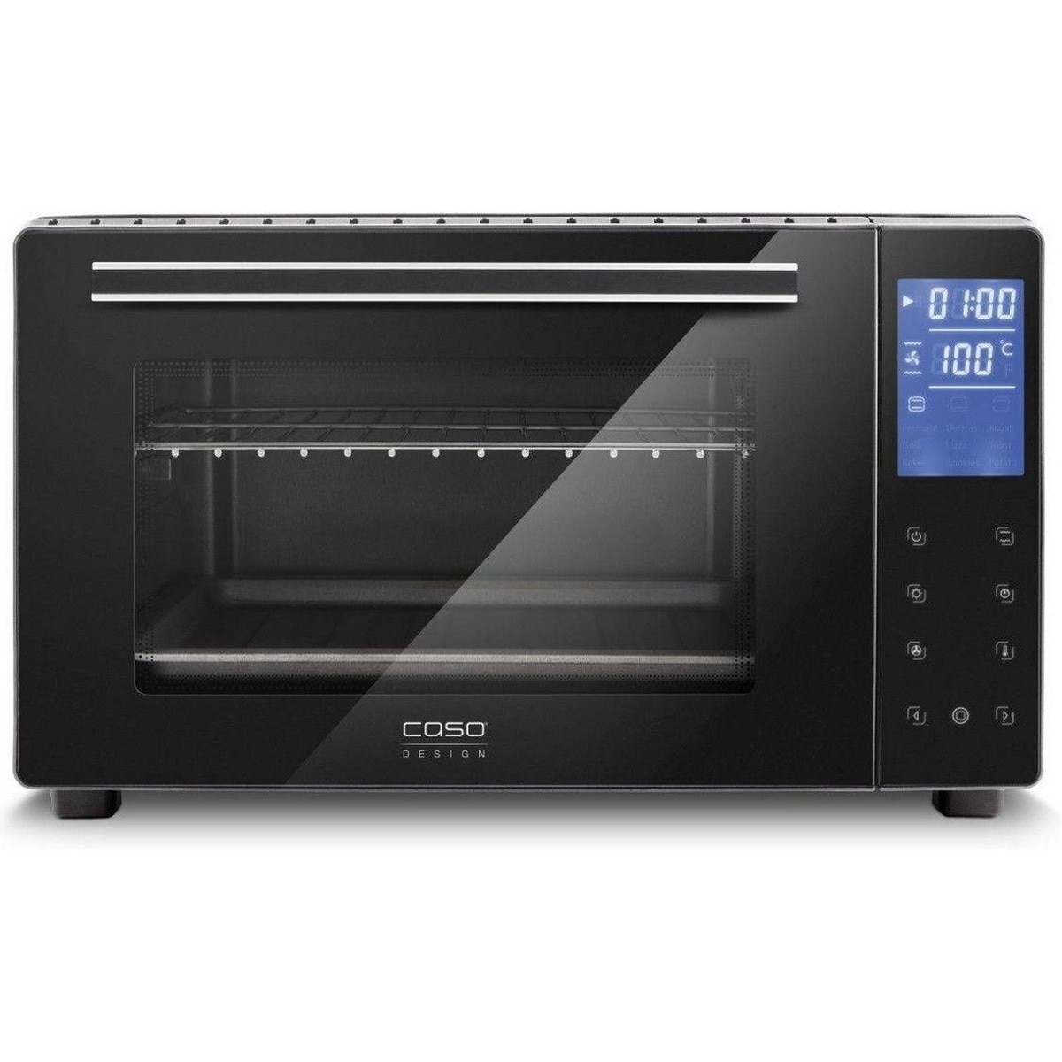 Forno Mini Elétrico Caso TO 26 Electronic 5CASOD2972 de 1500 W e Capacidade de 26 Litros - Preto Preto-1