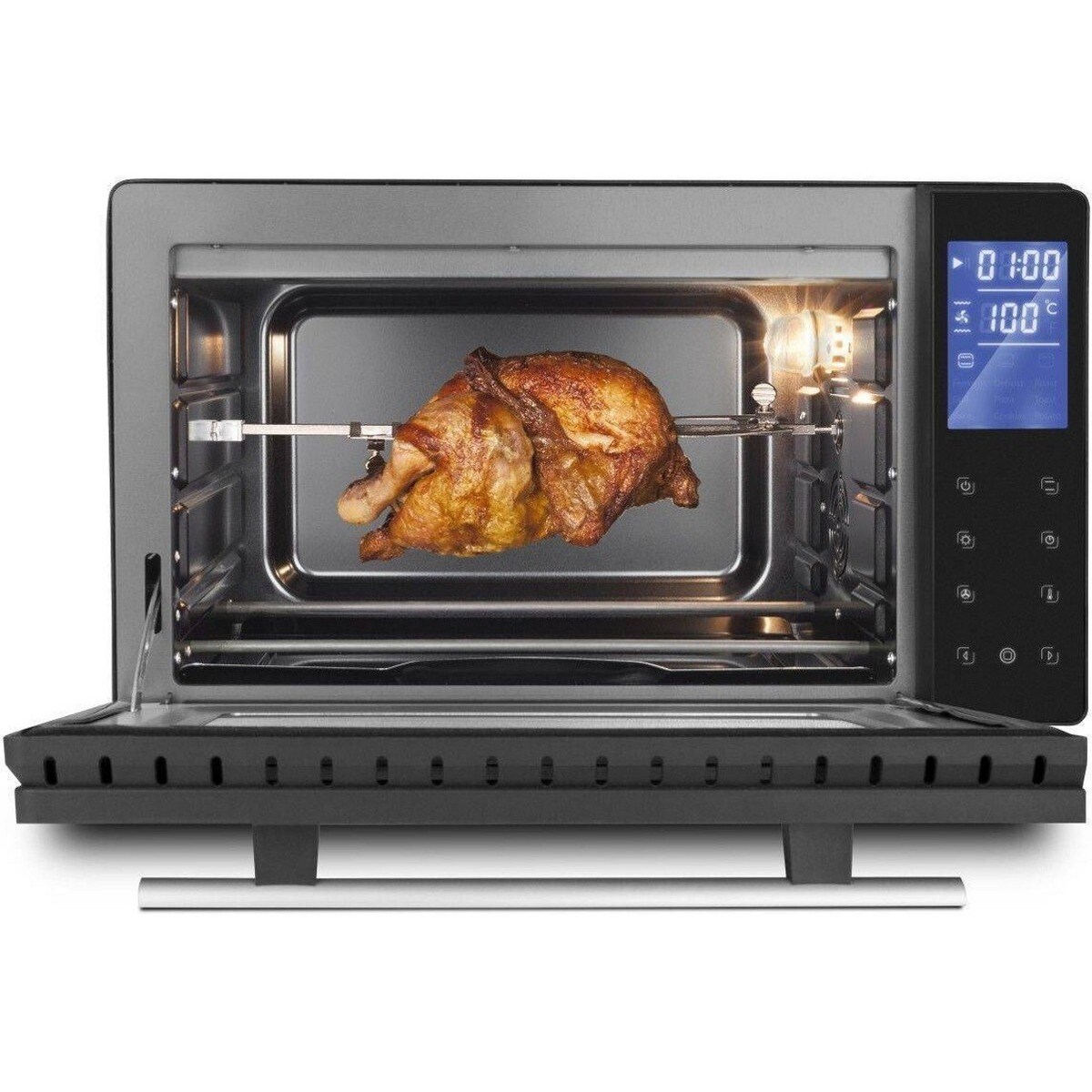 Forno Mini Elétrico Caso TO 26 Electronic 5CASOD2972 de 1500 W e Capacidade de 26 Litros - Preto Preto-3