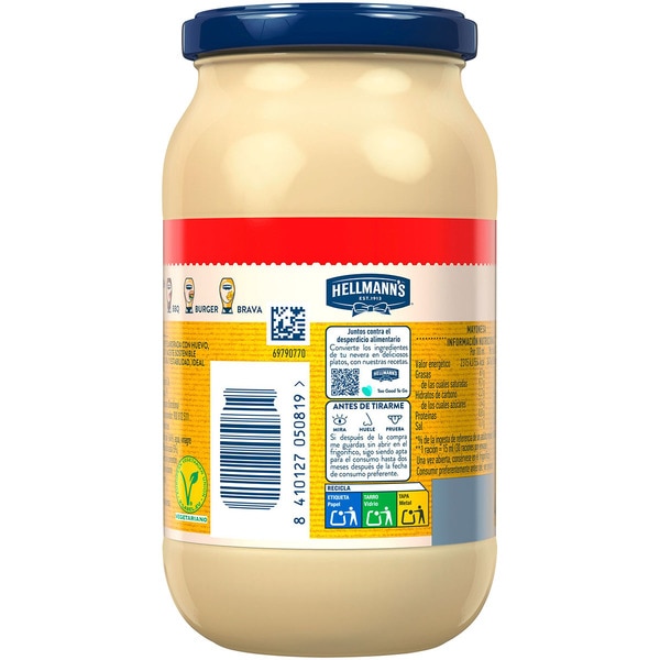 mayonnaise gluten-free and lactose-free economy pack flask 450 ml