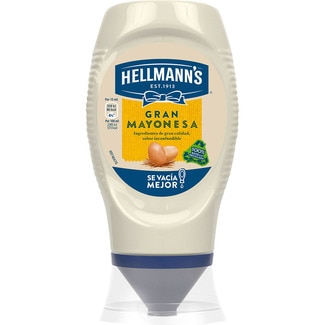mayonesa bocabajo sin gluten sin lactosa envase 250 ml - Hellmann's
