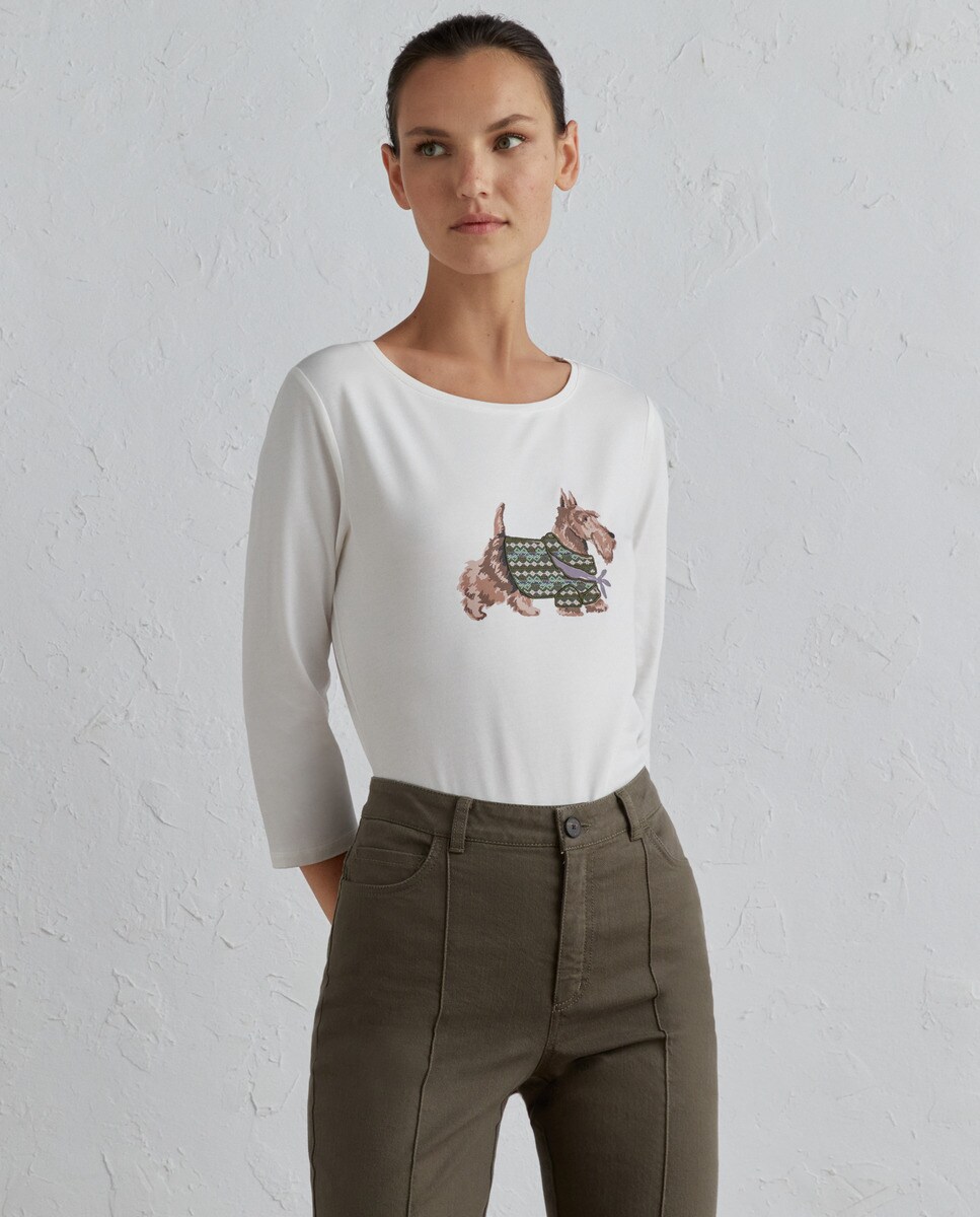 Tshirt à imprimé fantaisie