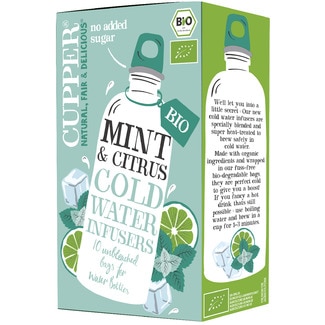 Infusão Fria de Menta e Citrinos embalagem 10 unidades - Cupper