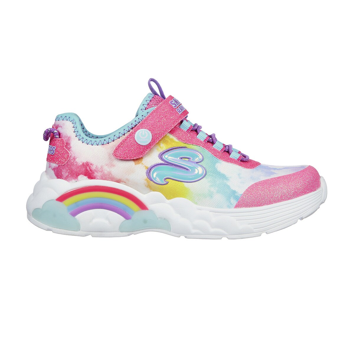Chaussures S Lights Rainbow Racer style running basses lumineuses