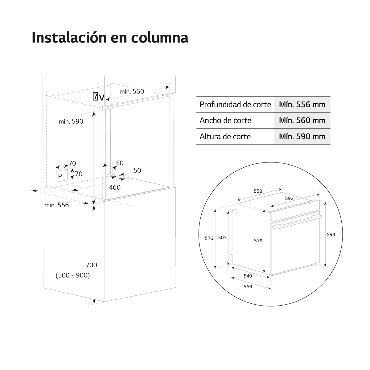Horno multifunción LG pirolítico, 76 l, display LCD con mando giratorio, función Instaview - WSED7612S Acero Inox-11