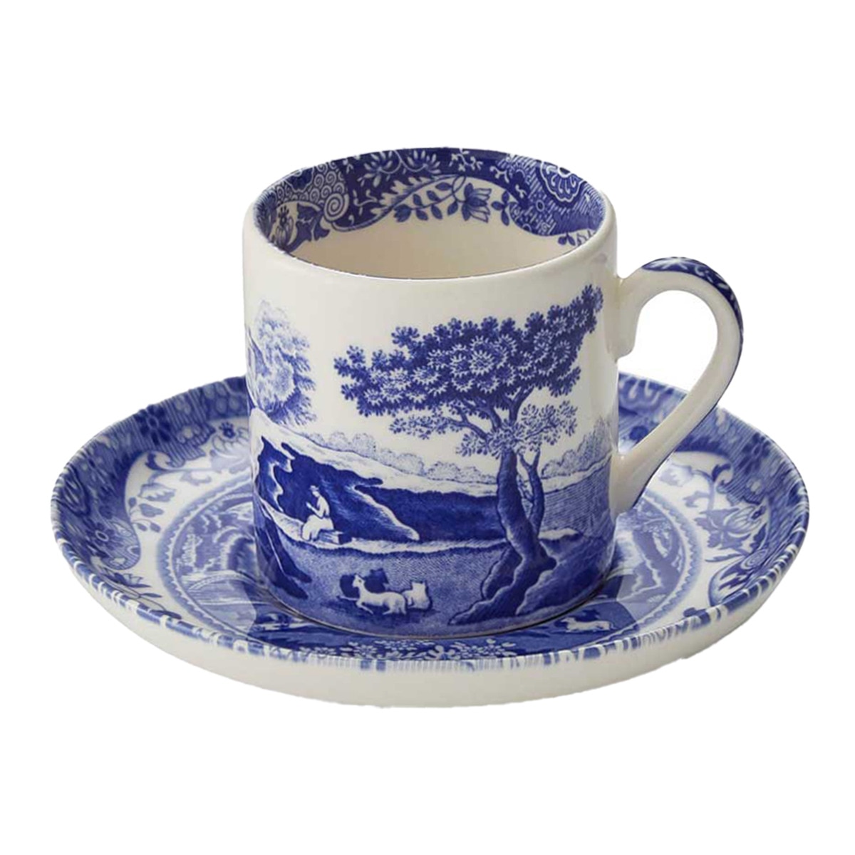 Chávena de Café com Pires Italian - Azul Azul-1